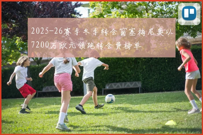2025-26赛季冬季转会窗塞梅尼奥以7200万欧元领跑转会费榜单